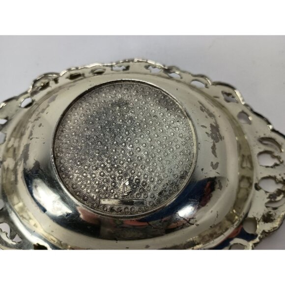 Antique Yamatogumi Silverplate Ornate Basket Japan - Picture 7 of 7